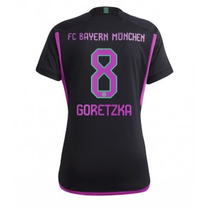 Bayern Munich Leon Goretzka #8 Bortatröja Kvinnor 2023-24 Kortärmad